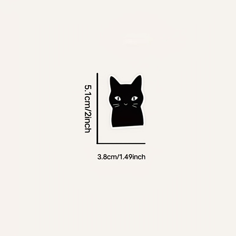 Black Cat Stickers Kawaii Kitty Stickers Set Funny - Temu