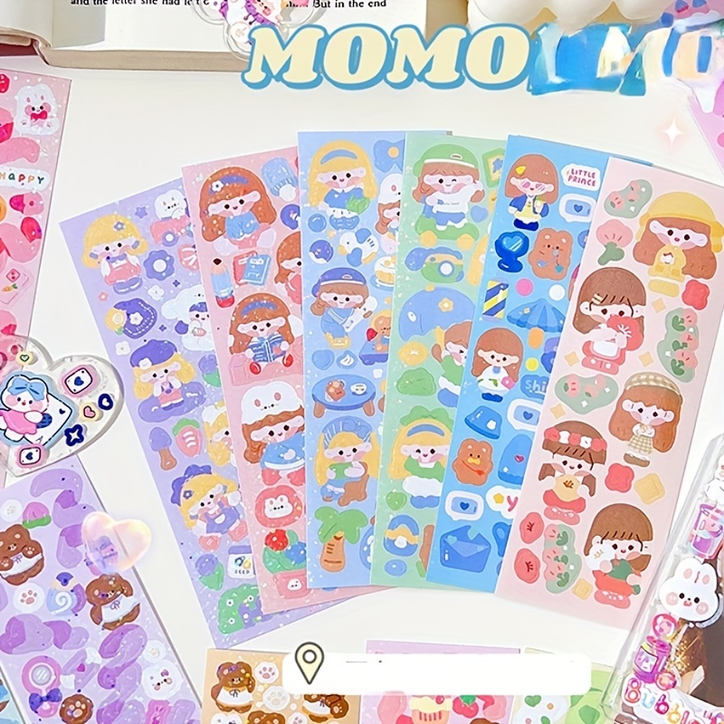 Cartoon Stickers Shiny Stickers Cute Stickers Children's - Temu