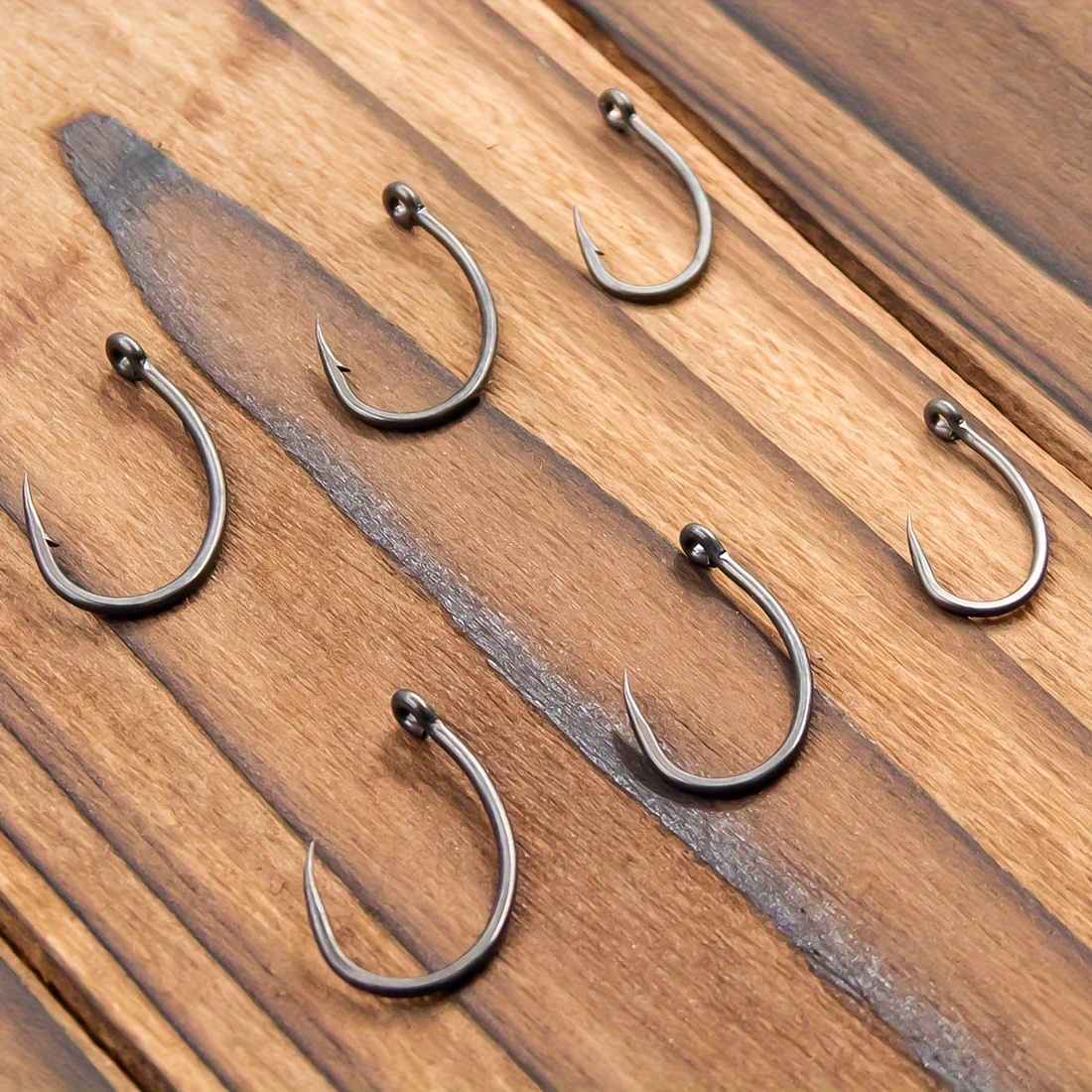 25PCS Carp Fishing Hook Barbed Carp Hair Rig Hooks Fishing Lures Crankbaits  Hook 2# 4# 6# 8# 10# Carp Fishing Tackle Accessories
