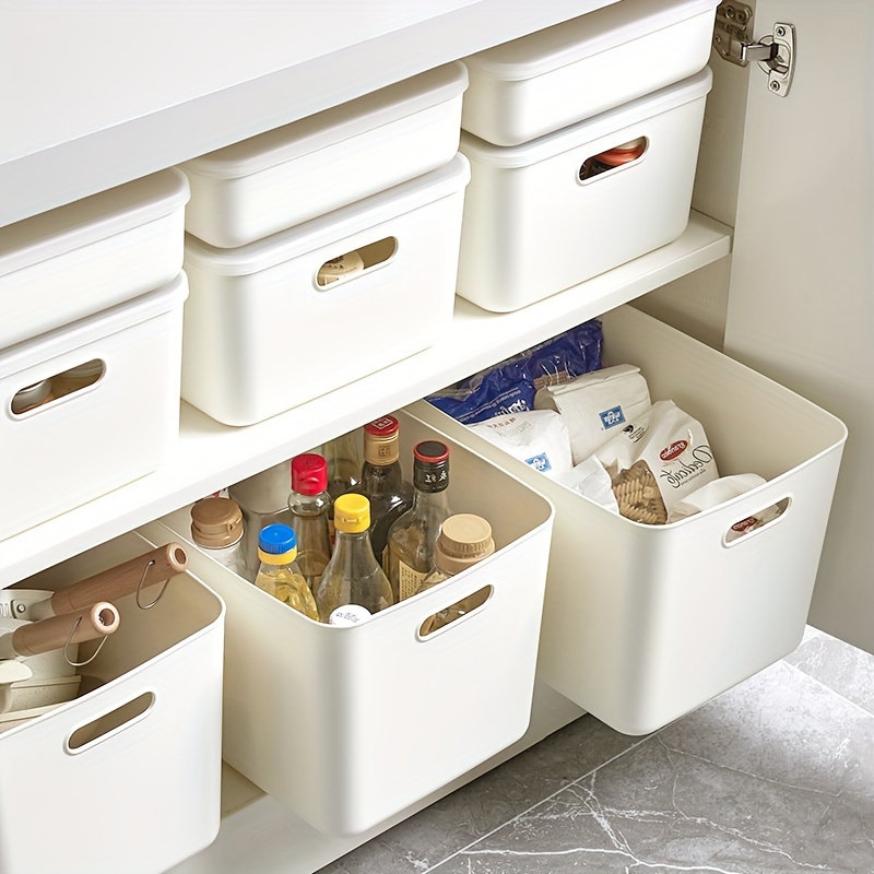 Kitchen Home Plastic Storage Basket Desktop Sundries Snack Storage