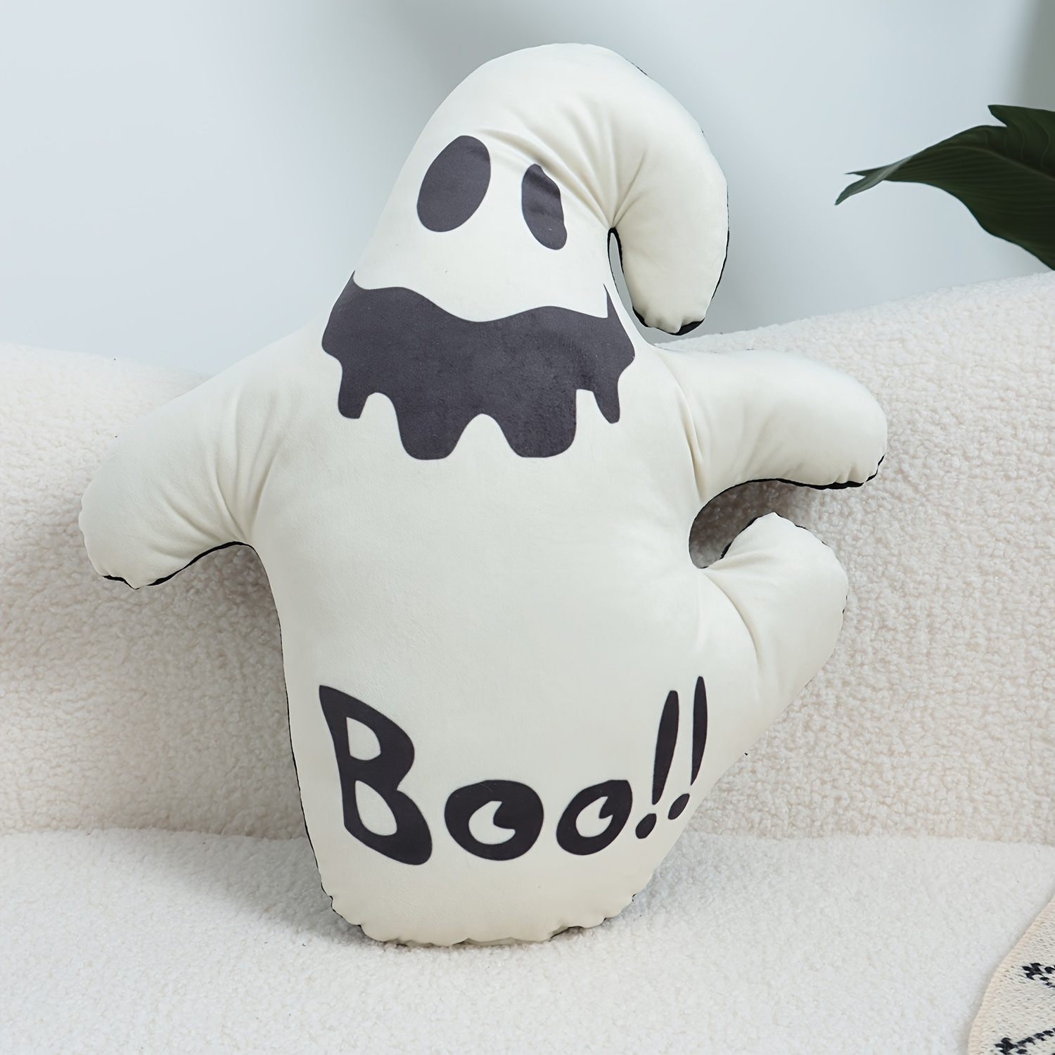 Halloween Ghost Pillow Soft and Comfortable Cushion Mat Ornament Decor