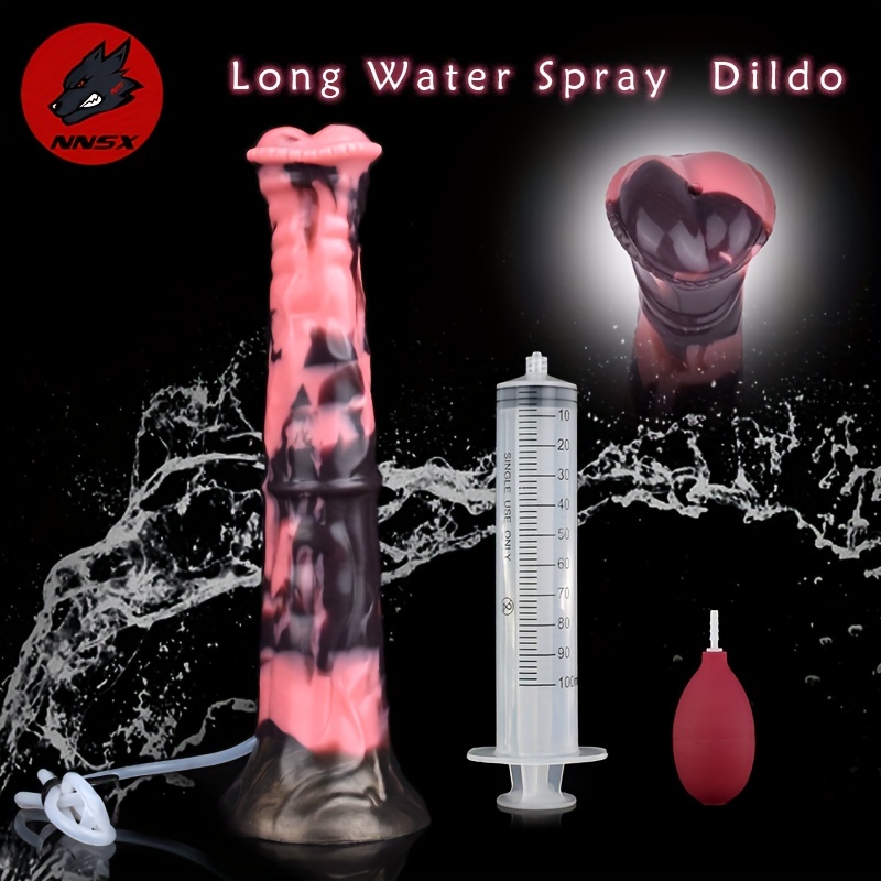 Ejaculation Horse Dildo Suction Cup Spray Liquid Squirting - Temu