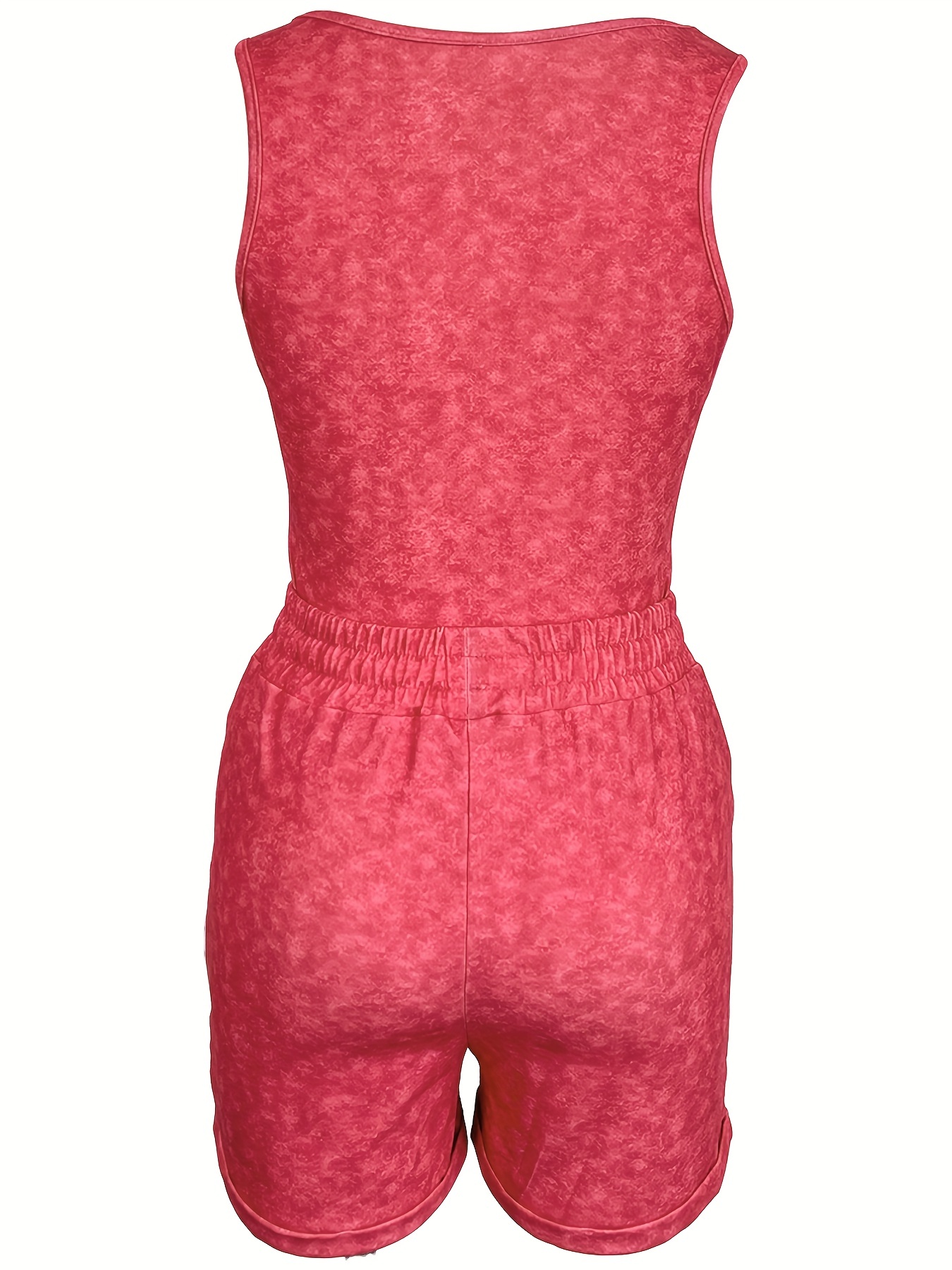 Camiseta sin mangas y pantalones con flecos para mujer, conjunto de dos  piezas a la moda