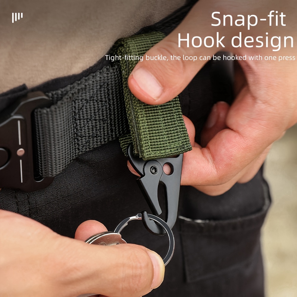 3pcs Metal Carabiner Key Chain Set with Multifunctional Screwdriver