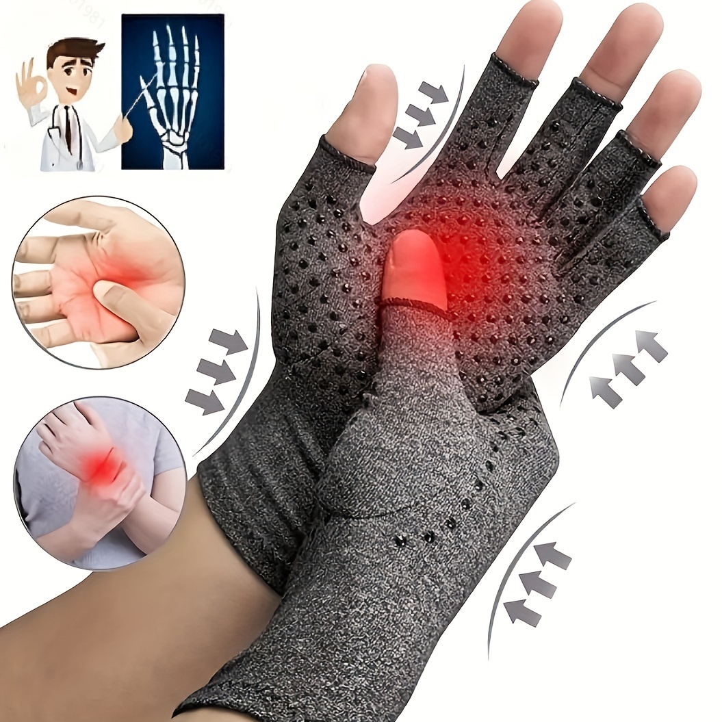 2 pares de guantes de compresión de artritis para alivio del dolor de  artritis reumatoide, osteoartritis y túnel carpiano, para hombres y  mujeres