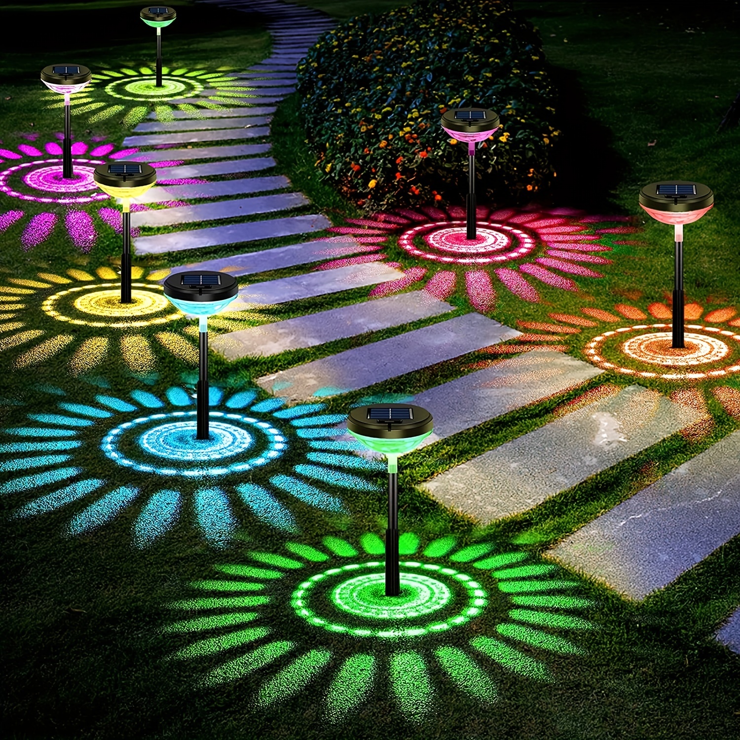Decoración de abejas solares, simulación de luces de abejas solares  impermeables, flores decorativas de jardín, árbol solar Verde Gloria Luces  de abejas