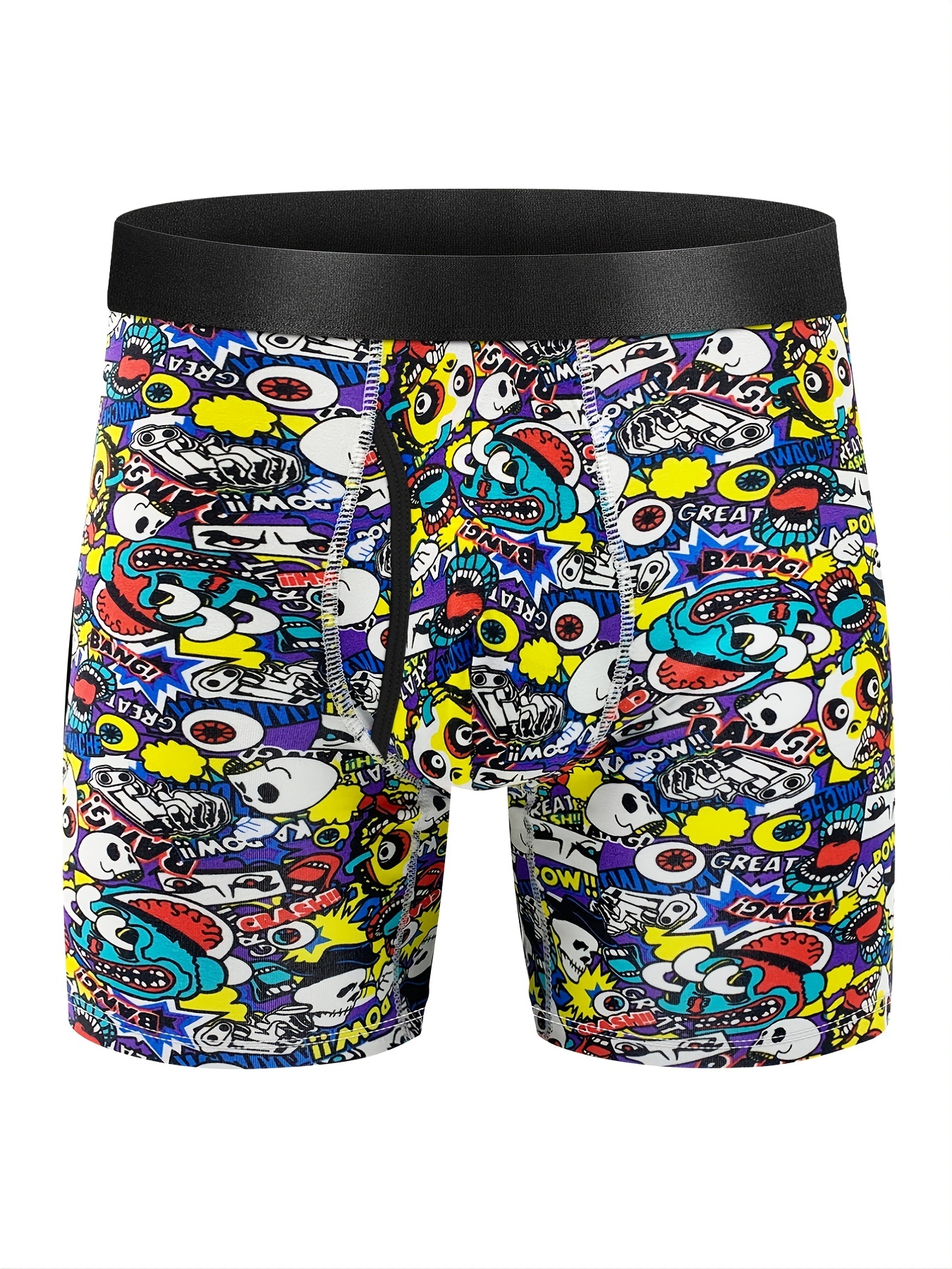 Yellow Duck Pattern Men's Stretch Boxer Briefs Breathable - Temu