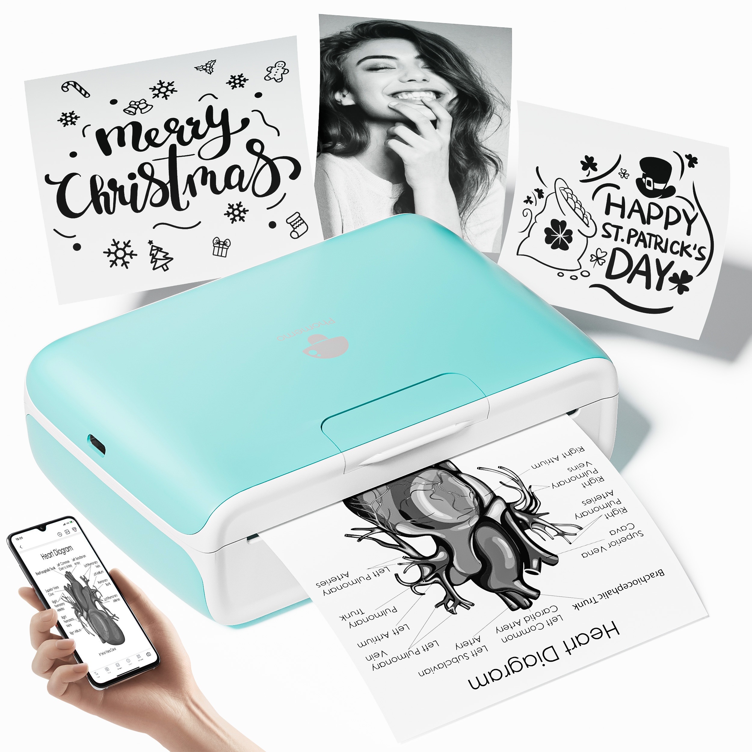 Imprimante D'étiquettes De Photo Portable Sans Fil Mini Autocollant, Couleur  Multiple, Mode en ligne