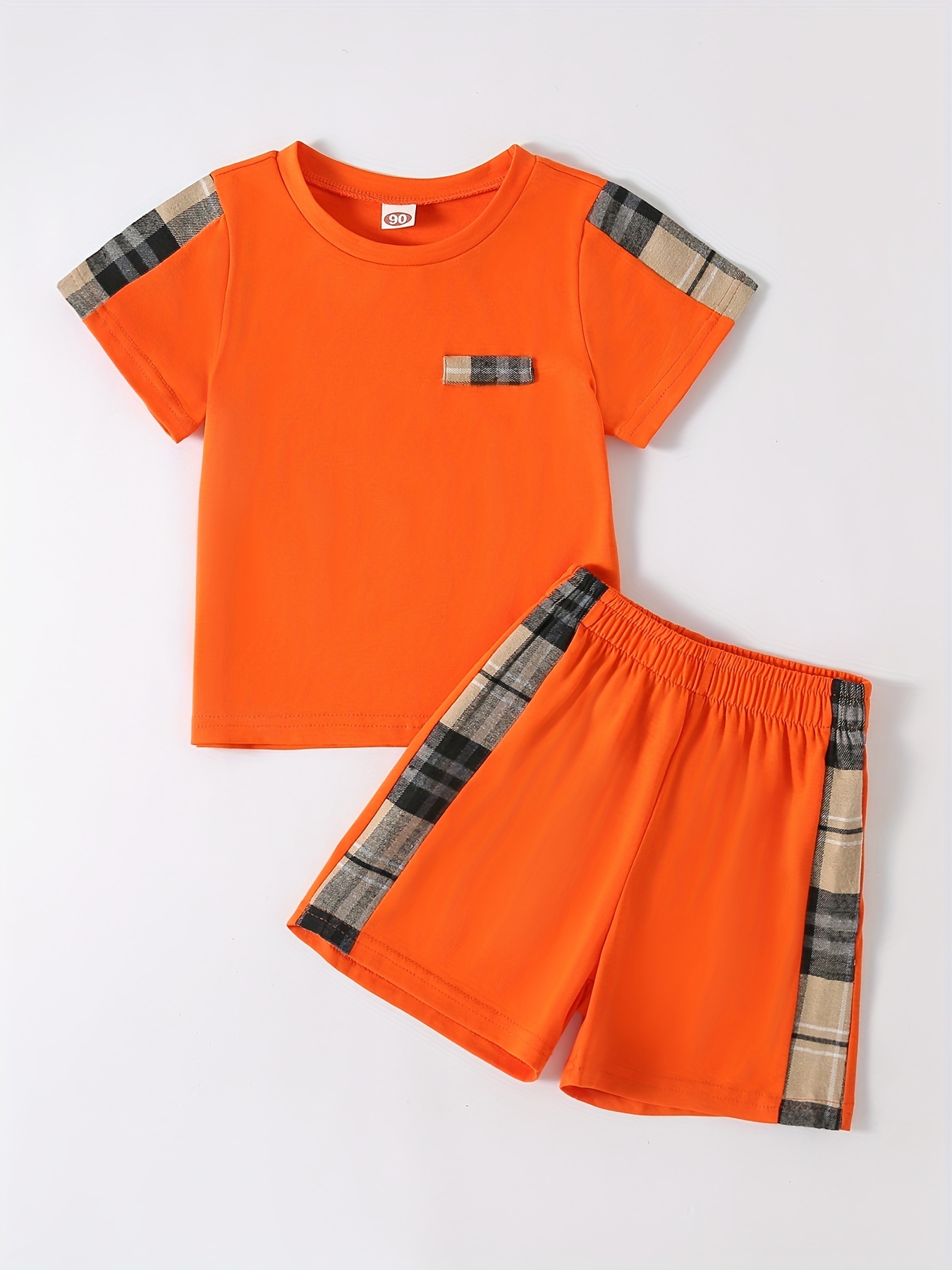 Baby Boy Designer Plaid T-Shirts Tops and Pants