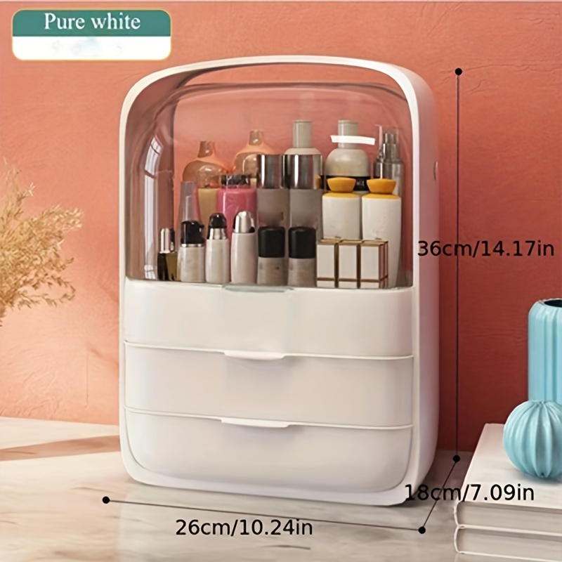 Transparent Dust-proof Skin Care Products Cosmetics Large-capacity