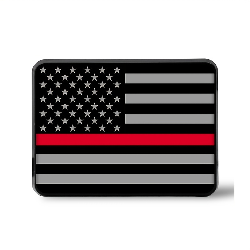 Red Thin Line Flag Trailer Hitch Cover Plug Fits Inch Receivers 4x4x5inch  Automotive Temu