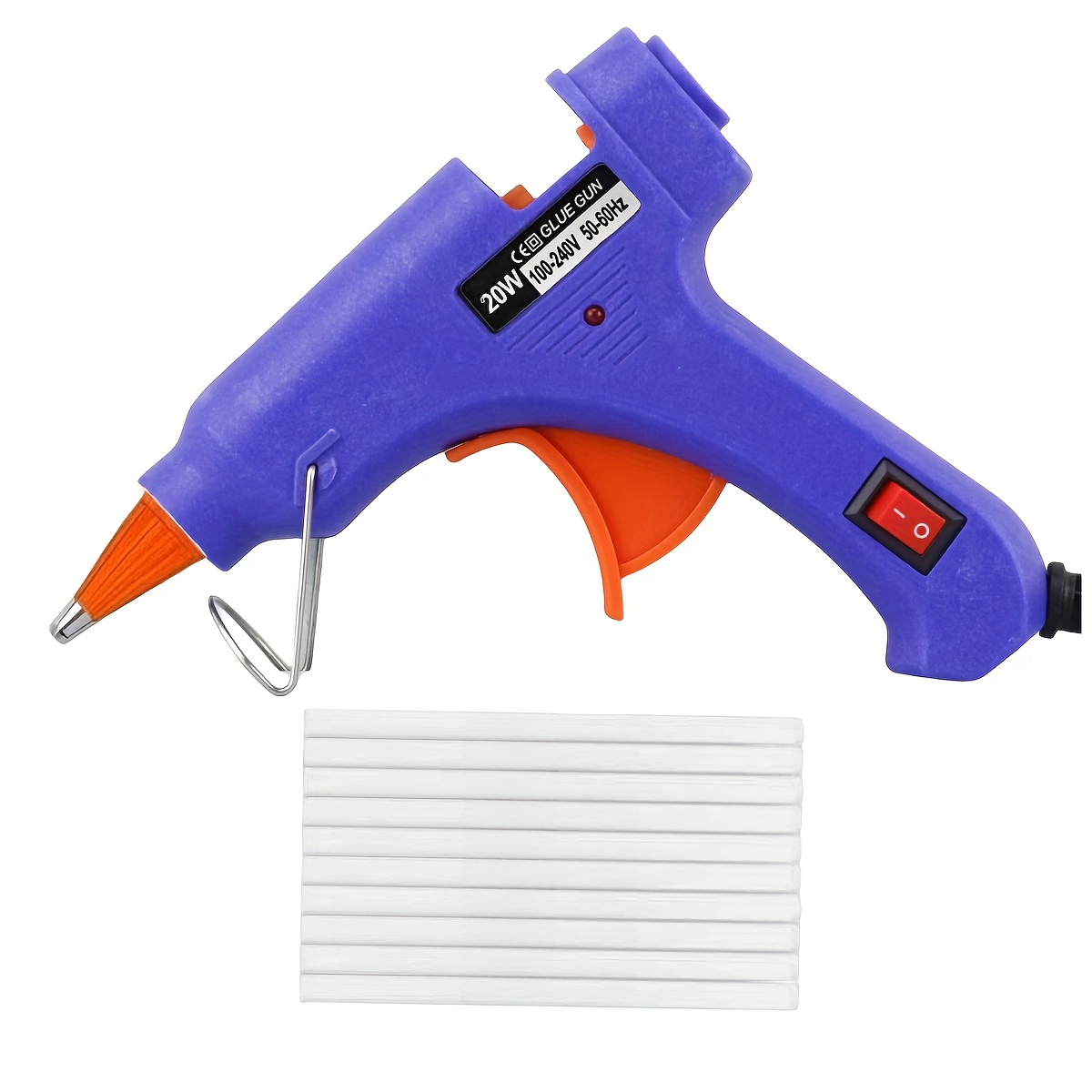 4 x 0.27 Glitter Blue Mini Hot Glue Gun Sticks for Glue Guns 30