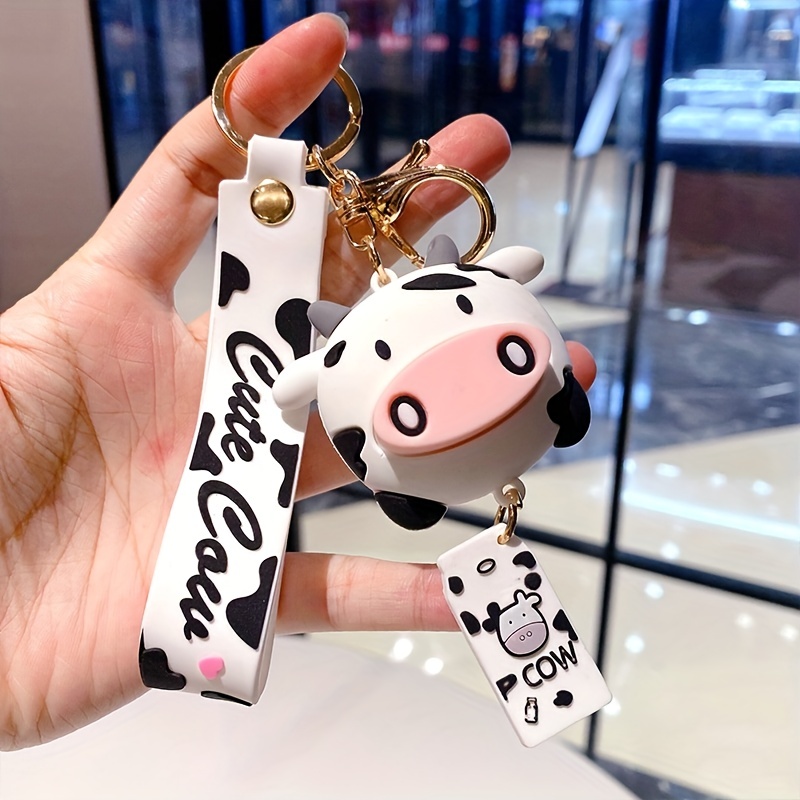 Creative Cartoon Cute Pet Mucca In Bianco E Nero Portachiavi Ciondolo Borsa  Per Auto Decorazione Piccolo Regalo, Servizio Clienti 24 Ore Su 24, 7  Giorni Su 7