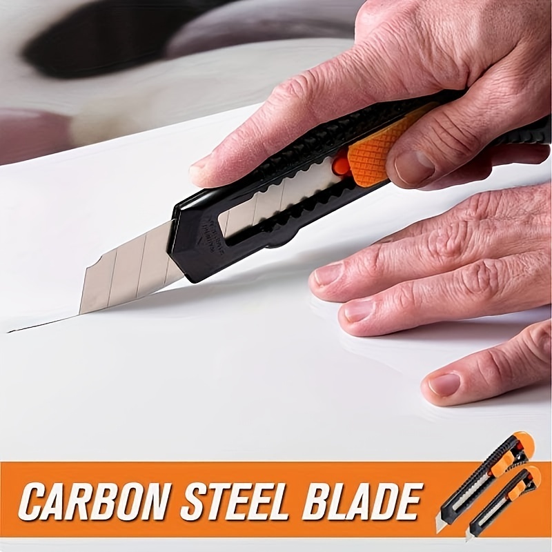 High Carbon Steel Safety Blade Box Cutter Carton Knife - Temu