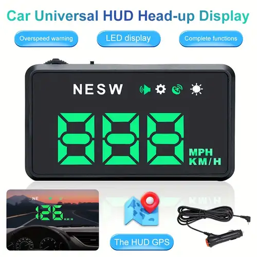 Car Head Up Display M1 Gps Hud Speeding Alarm System Projector, On-board  Computer Windshield Projector Speedometer, Shop On Temu And Start Saving