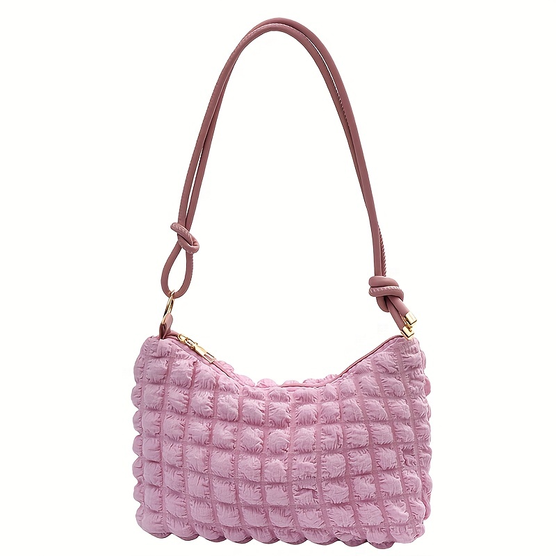 Womens Handbags Pleated Bubbles Korean Fashion Nylon Mini Cloud