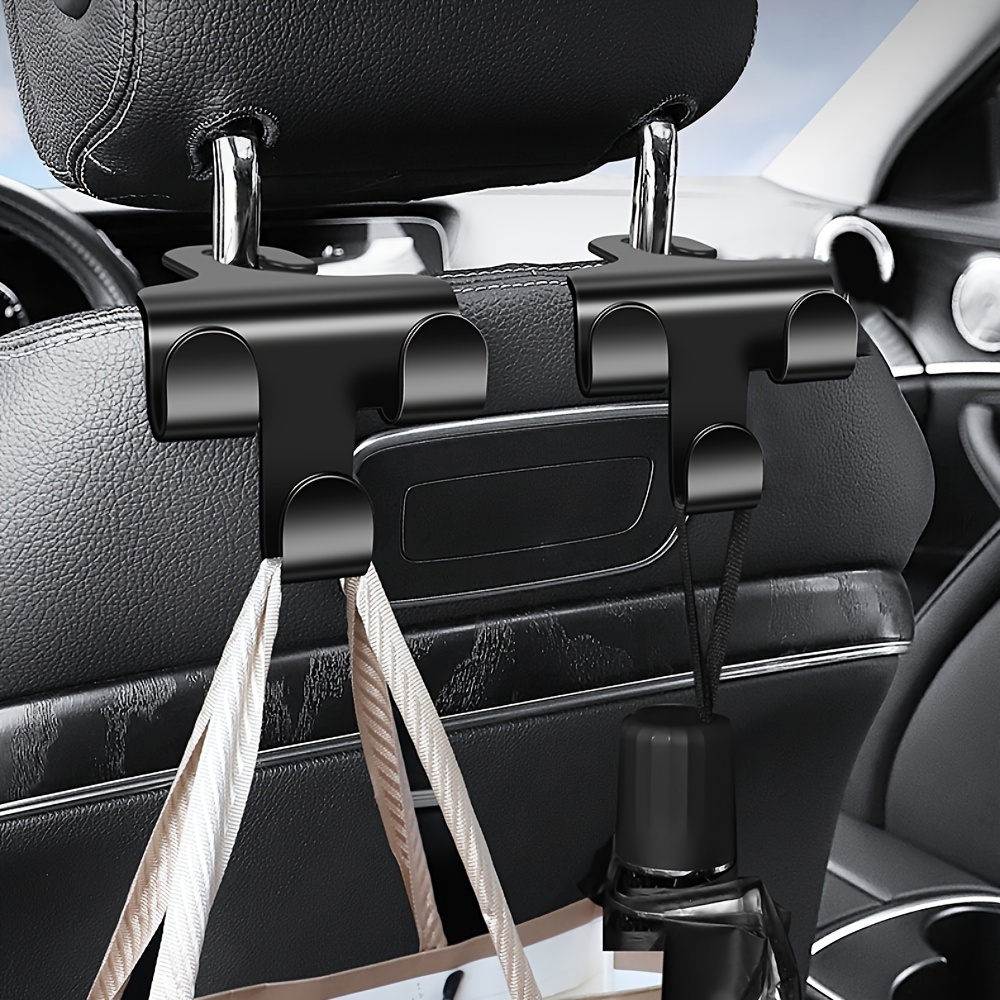 Car Seat Headrest Hangers Portable Organizer Double Hooks - Temu