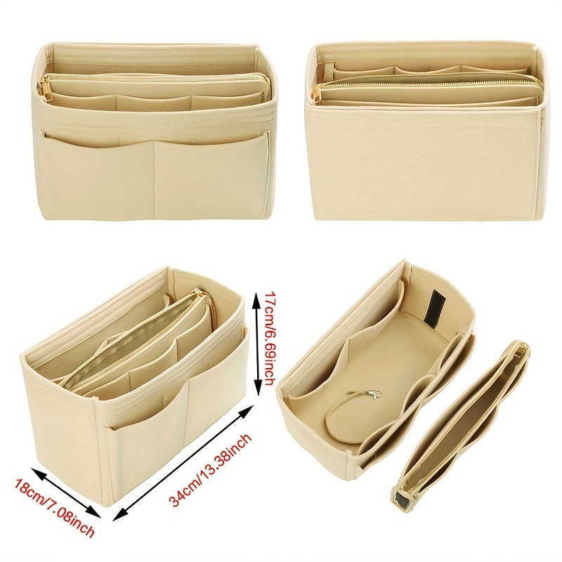 Felt Storage Pouch Insert Bag for Shoulder Bag & Backpack