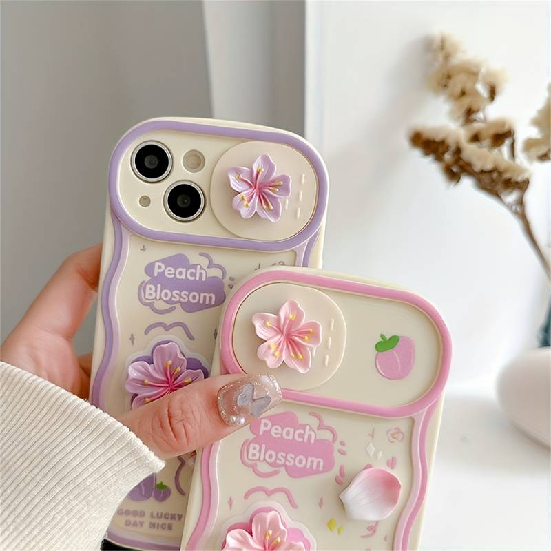 Xkladz Cover Per IPhone 16, Custodia Trasparente Con Motivo Fiore, Protettiva Antiurto In Silicone Morbido TPU