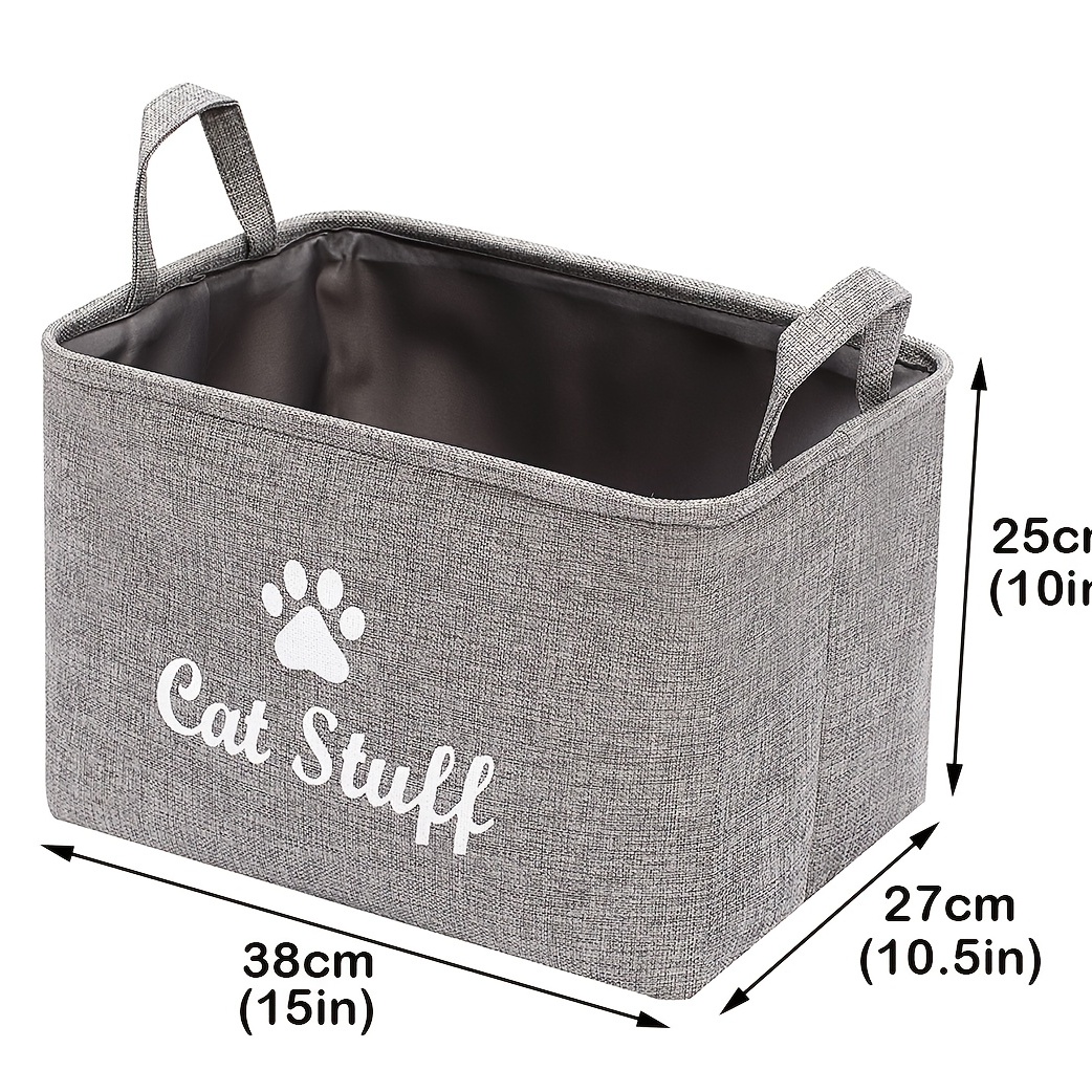 Dog Toy Basket Handle Pet Toy Accessories Storage Temu