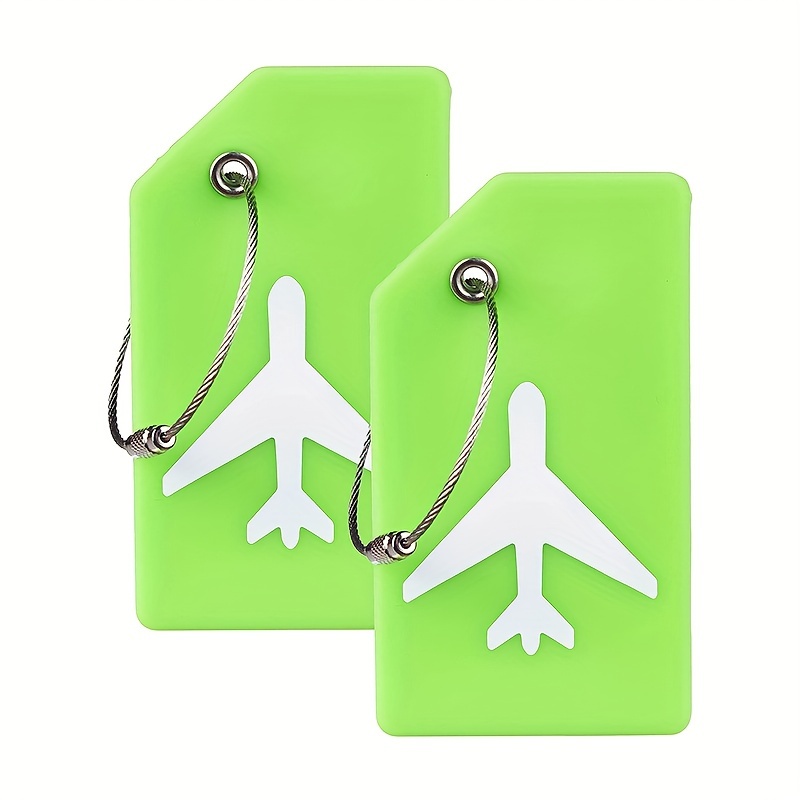 Simple Airplane Pattern Luggage Tag Lightweight Portable - Temu