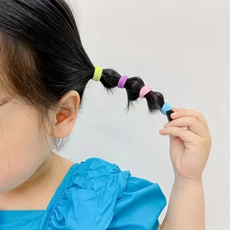 Acquista Moda piccolo carino colorato sottile coda di cavallo porta capelli  mini corde per capelli elastici per bambini cravatte per capelli