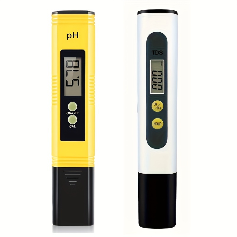 Medidor digital de pH, medidor de pH 0.01 PH Probador de calidad de agua de  alta precisión con rango de medición de pH 0-14 para beber en el hogar