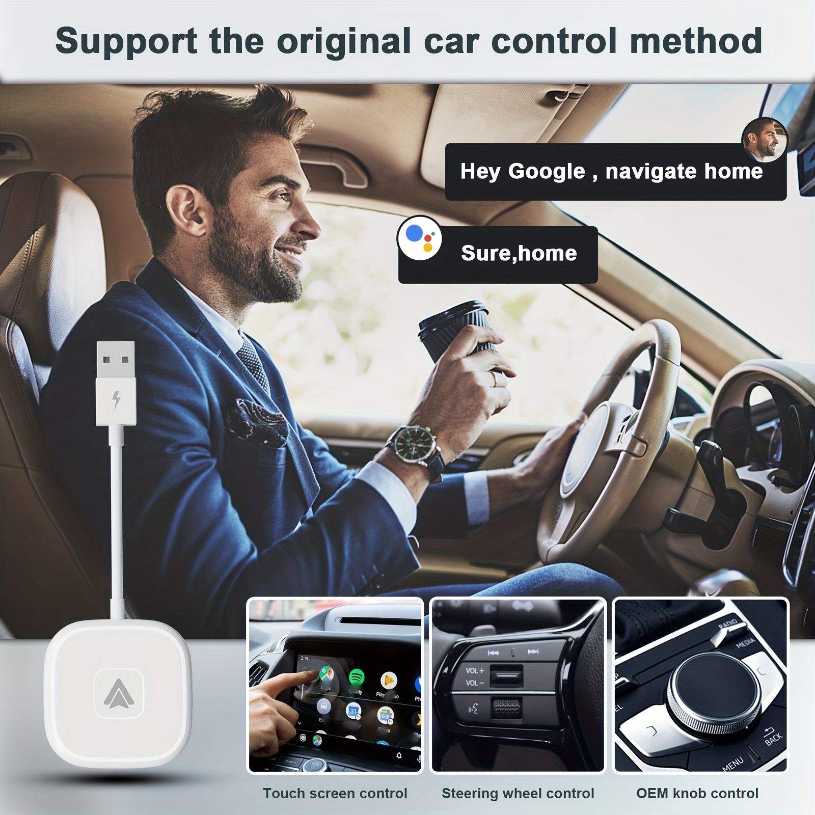 Wireless Carplay Adapter Wireless Carplay Dongle For Wired Carplay Car  Carplay Ai Box Smart Multime