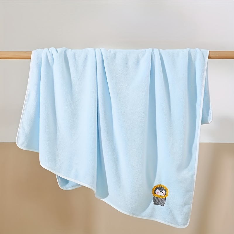 newborn bath towel super soft and absorbent bath quick drying bath towel throw blanket coral fleece thickened without shedding hair details 2