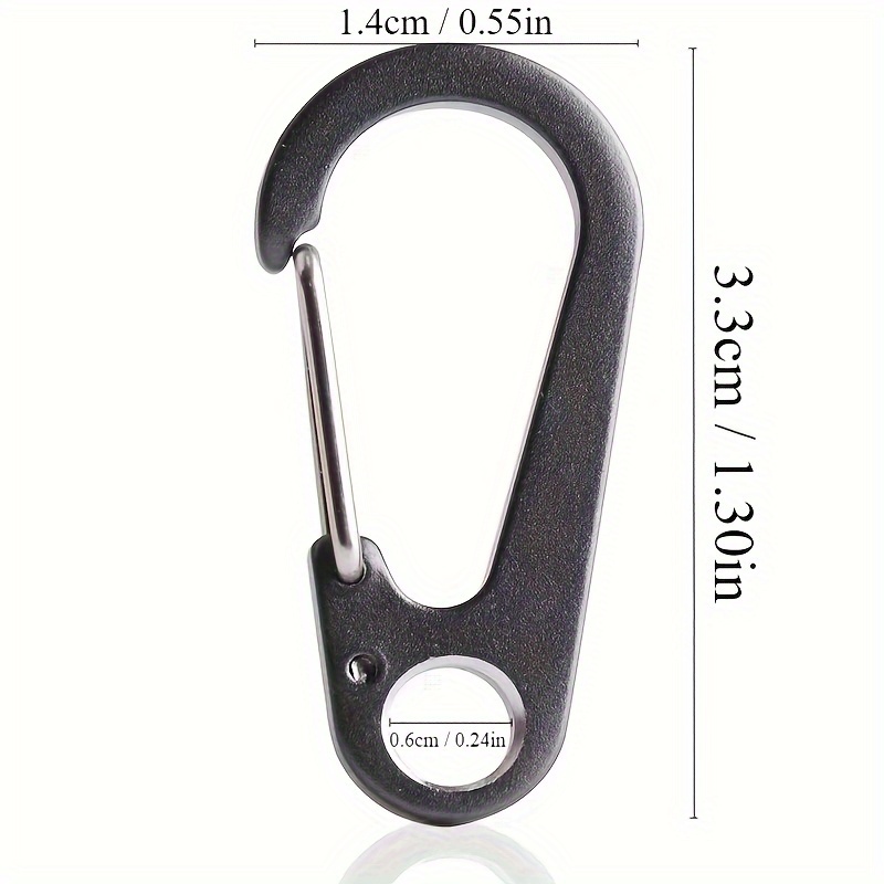 Carabiner Clip Keyring Zinc Alloy Keychain with Snap Hook Quick