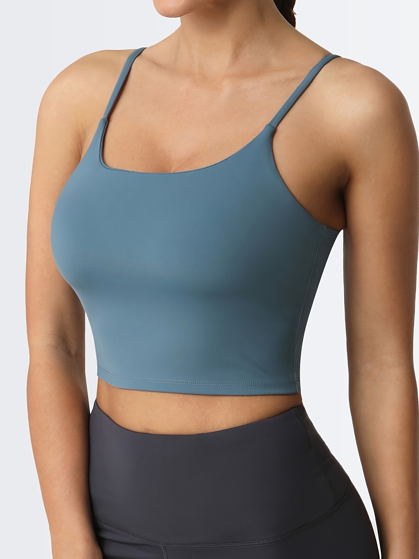 Womens Yoga Seamless Racerback Bra With Removable Chest Pads Slim