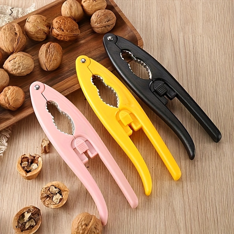 Crab Cracker,Nut Cracker, Non Slip Robust Stainless Steel Nutcracker  Chestnut Walnut Opener Clip, Nut Opener Home Supplies, Kitchen Accessories,  for