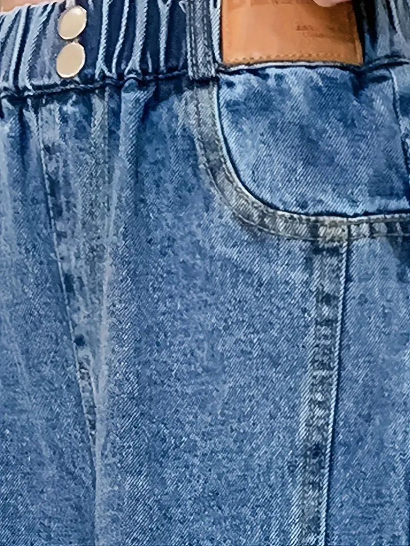 Calça Jeans Feminina Cintura Alta Y2k, Reta, Perna Larga, Moda Urbana