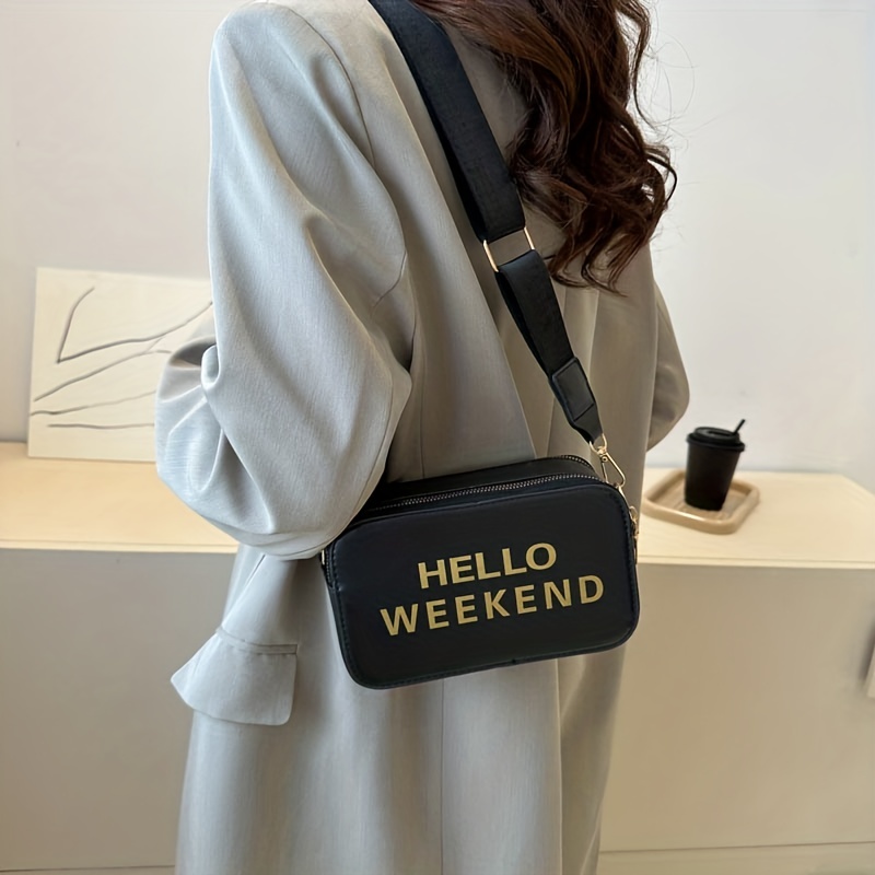1pc Solid Color Portable Pu Twist Lock Closure Fashion Crossbody Bag  Suitable For Women's Daily Use
