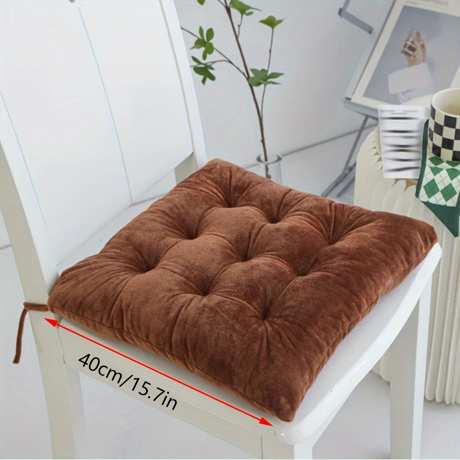 Winter Warm Crystal Velvet Floor Mats Office Chair Cushions - Temu