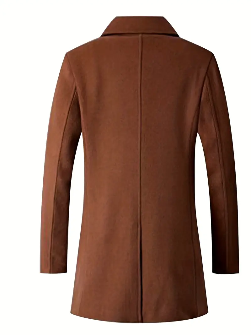 Plus Size Men's Fashion Fleece Coat Autumn/winter Double - Temu Canada