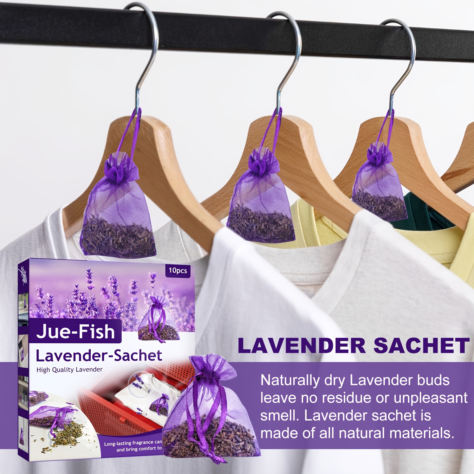 Lavender Hanging Closet Deodorizer Air Freshener Long - Temu