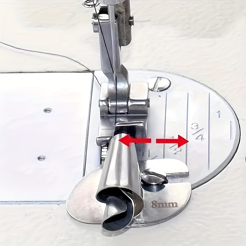 Sewing Rolled Hemmer Foot,Rolled Hem Attachment for Sewing Machine,Universal Sewing Rolled Hemmer Foot for Your Sewing Projects,6 Pcs Sewing Rolled