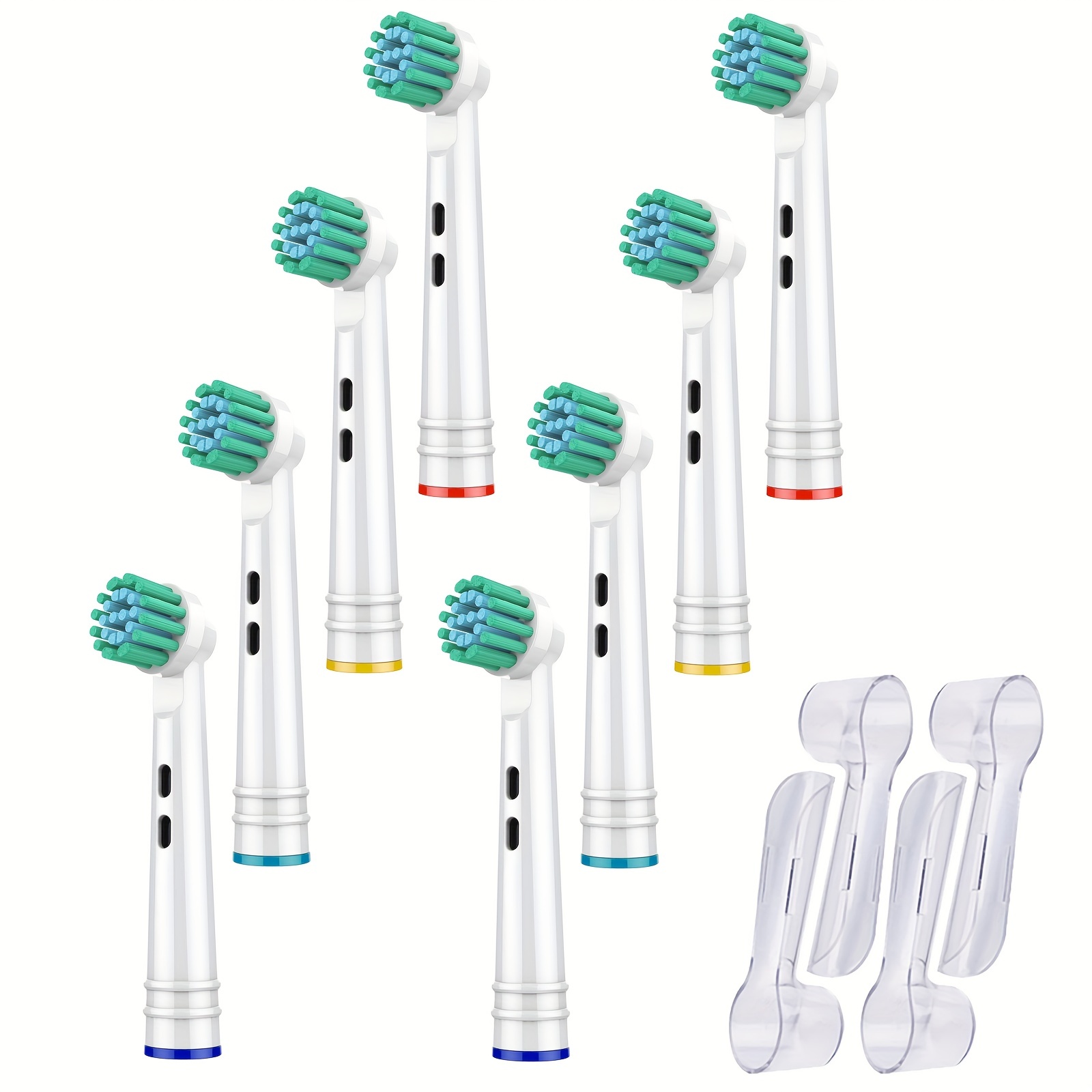 Braun Oral-B - Recambio de cabezales de cepillo de dientes eléctrico 3D,  color blanco, 4 unidades