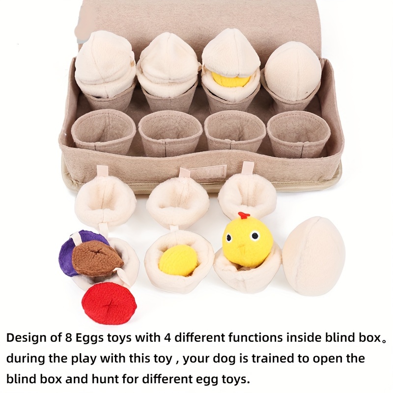 Eggs Iq Puzzle Dog Toy Training Egg Pet Blind Box - Temu