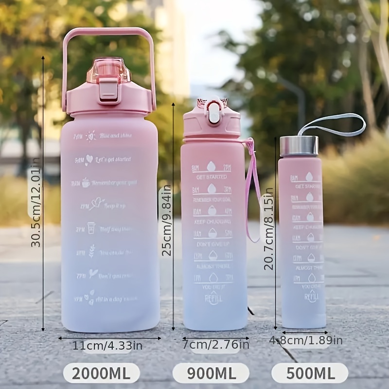 Leakproof Water Bottle With Straw - Portable And Durable For Gym, Travel,  And Sports - Temu