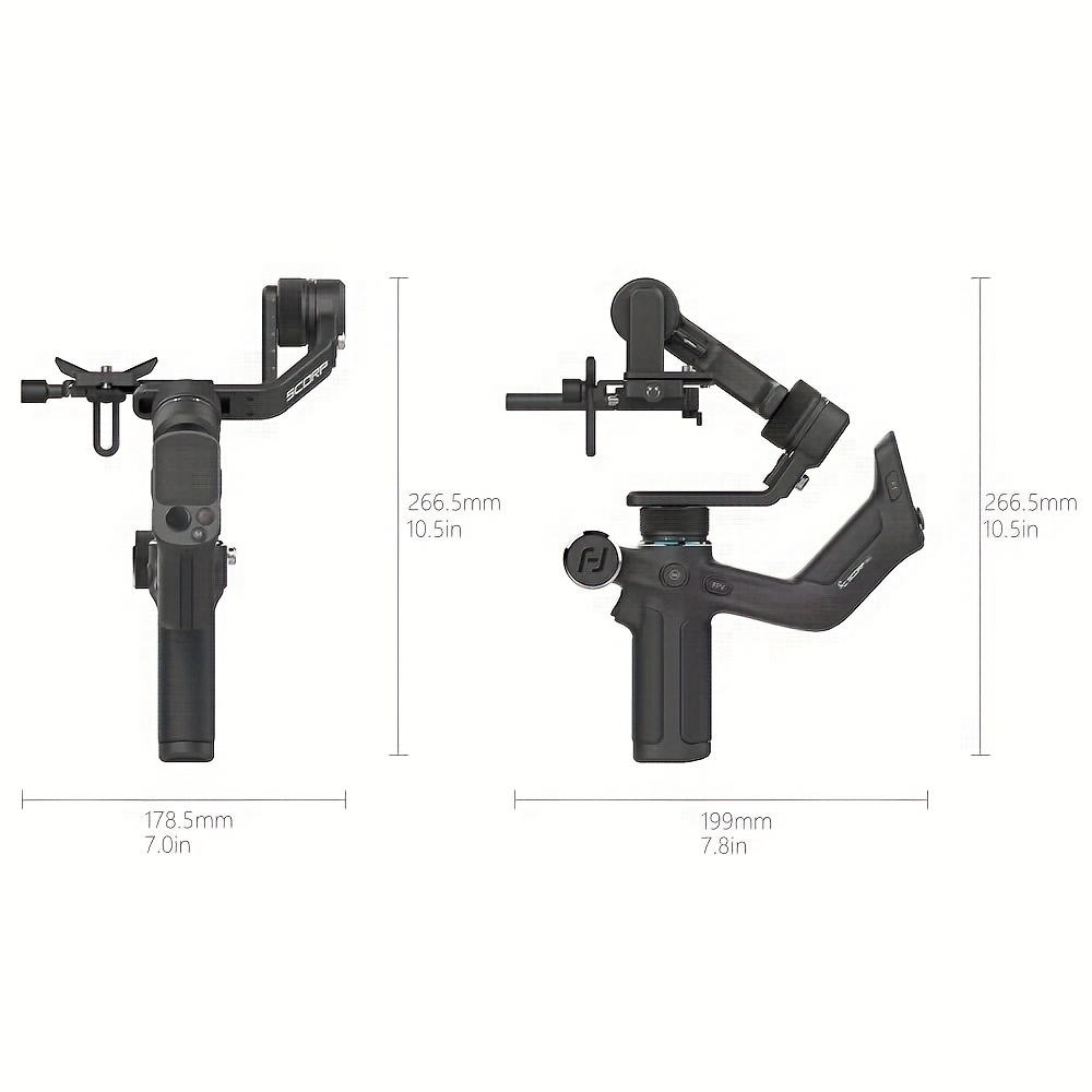  mini 3 axis all in one gimbal stabilizer for mirrorless camera with short lens compact cameras action camera 54 88mm width iphone 15 pro 1 3 touch screen 2 6lbs payload details 6