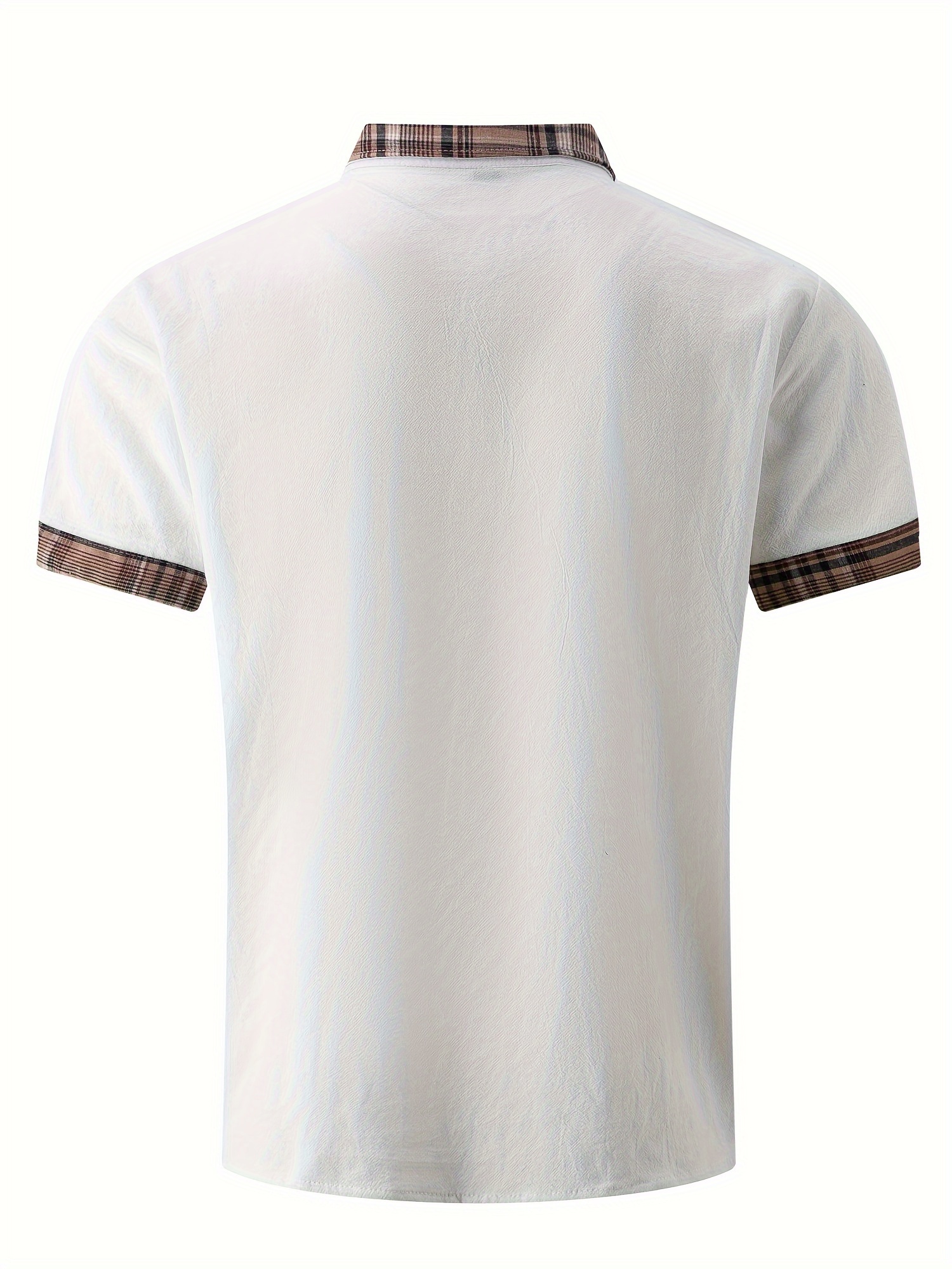 Check Collar Cotton Polo Shirt in White | Burberry® Official