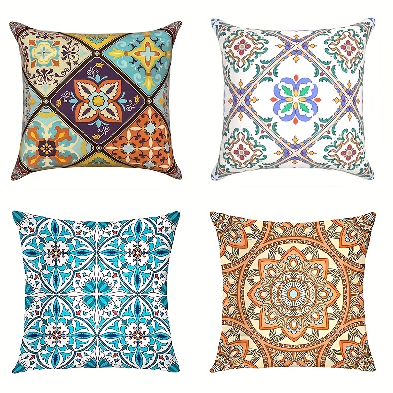 Bohemia Pillow Covers Mid Century Modern Throw Pillow Covers - Temu