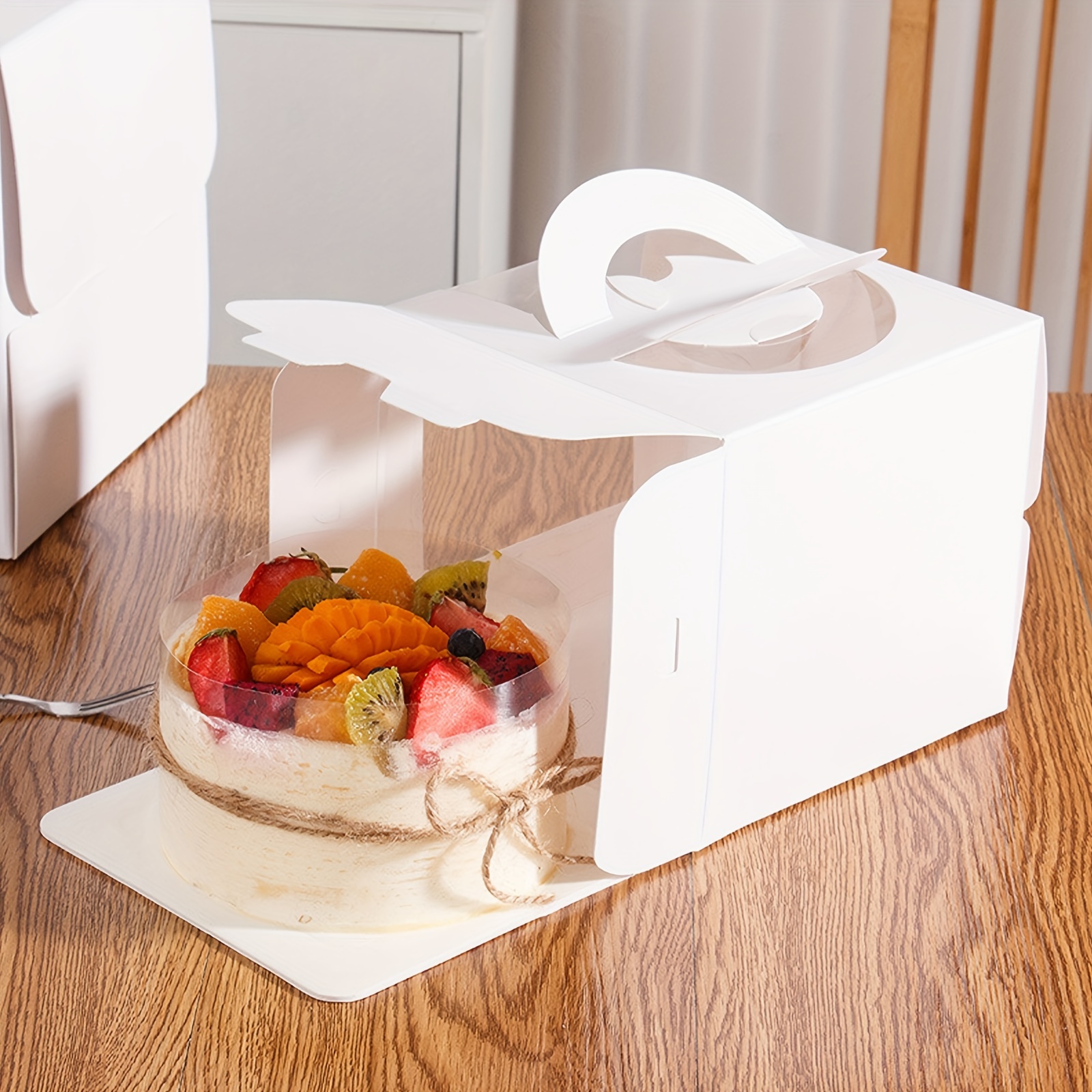 Cake Boxes Square Cake Boards Portable Cake Storage Box - Temu