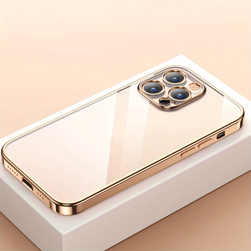 

Plating Clear Transparent Soft Case For Iphone 15 Pro Max 115 Plus 15pro 15 Shockproof Ultra Thin Bumper Cover