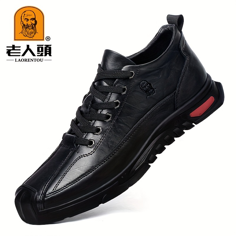 Mens Breathable Sneakers Comfy Non Slip Lace Up Casual Shoes For