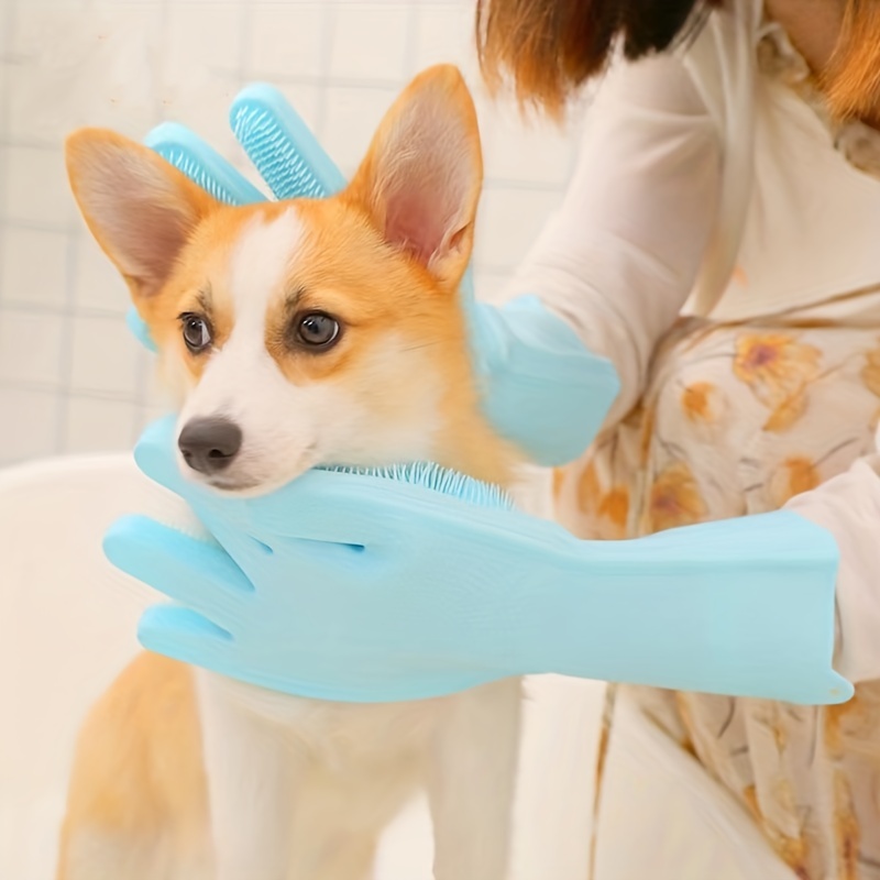 ペットの猫と犬のマッサージバスマジックバスグローブ猫と犬に適した傷