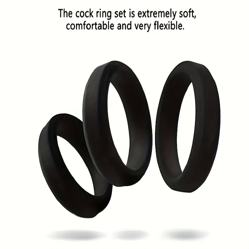 Silicone Cock Rings Delay Ejaculation Soft Penis Ring Flexible