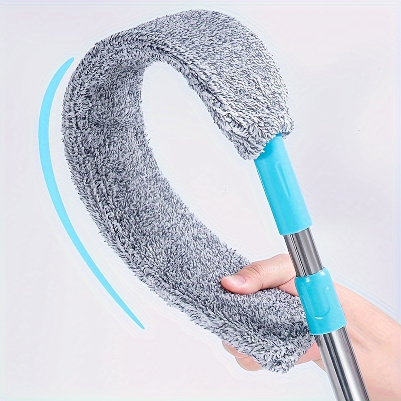 Arainy Retractable Gap Dust Cleaner Under Appliance Microfiber Duster Dust Brush with Extension Pole (36 to 49 inches) Cleaning Duster for Bed High